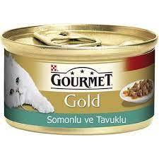 Gourmet Gold Parça Etli Somonlu ve Tavuklu Kedi Koservesi 85gr Gourmet Gold Parça Etli Somonlu ve Tavuklu Kedi Koservesi 85gr