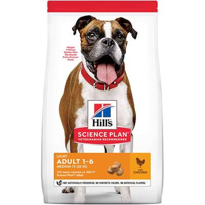 Hills Adult Light Medium Tavuklu Yetişkin Köpek Maması 2.5 kg Hills Adult Light Medium Tavuklu Yetişkin Köpek Maması 2.5 kg