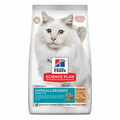 Hill's Hypo-Allergenic Yumurta ve Larva ProteinliYetişkin Kedi Maması 1,5 kg Hill's Hypo-Allergenic Yumurta ve Larva ProteinliYetişkin Kedi Maması 1,5 kg