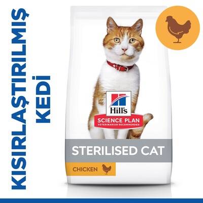Hill 's Young Adult Sterilised Tavuklu Kısırlalaştırılmış Yetişkin Kuru Kedi Maması 3 kg Hill 's Young Adult Sterilised Tavuklu Kısırlalaştırılmış Yetişkin Kuru Kedi Maması 3 kg