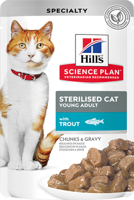 Hills Pouch Alabalıklı Kısırlaştırılmış Kedi Konservesi 85gr Hills Pouch Alabalıklı Kısırlaştırılmış Kedi Konservesi 85gr