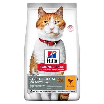 Hills Young Sterilised Tavuklu Kısırlaştırılmış Yetişkin Kedi Maması 10 Kg Hills Young Sterilised Tavuklu Kısırlaştırılmış Yetişkin Kedi Maması 10 Kg