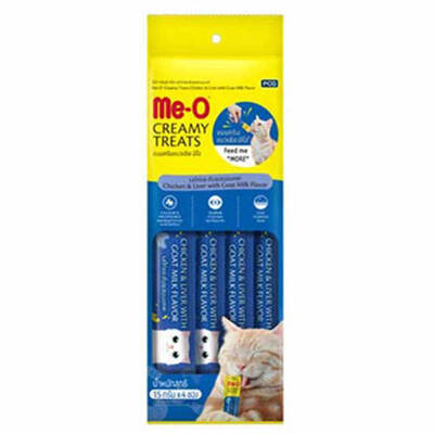 Me-o Creamy Tavuk & Ciğer İle Keçi Sütlü Kedi Ödülü 4x15 Gr Me-o Creamy Tavuk & Ciğer İle Keçi Sütlü Kedi Ödülü 4x15 Gr