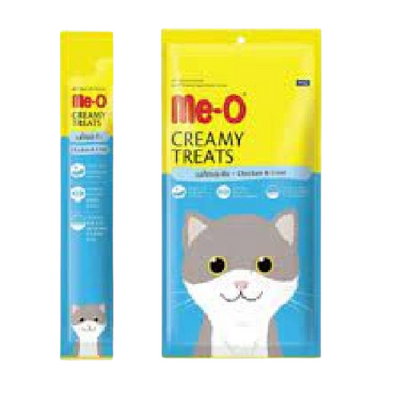 Meo Creamy Tavuk & Ciğer Kedi Ödülü 4x15gr Meo Creamy Tavuk & Ciğer Kedi Ödülü 4x15gr