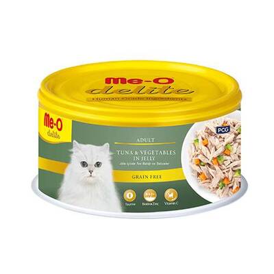 Meo Delite Tahılsız Jöle İçinde Ton Balıklı ve Sebzeli Yetişkin Kedi Konservesi 80 Gr Meo Delite Tahılsız Jöle İçinde Ton Balıklı ve Sebzeli Yetişkin Kedi Konservesi 80 Gr