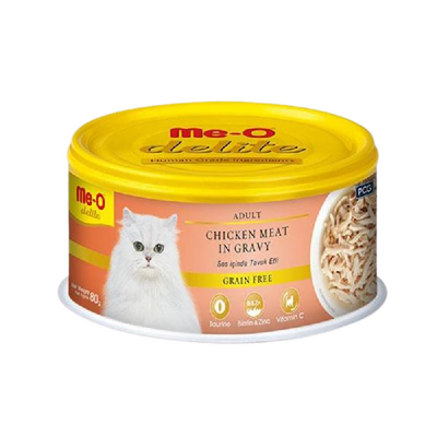 Meo Delite Tahılsız Sos İçinde Tavuk Etli Yetişkin Kedi Konservesi 80 Gr Meo Delite Tahılsız Sos İçinde Tavuk Etli Yetişkin Kedi Konservesi 80 Gr