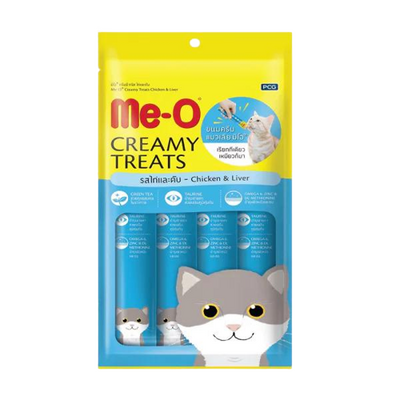 Meo Kremalı Tavuklu Ve Ciğerli Kedi Sıvı Ödül Maması 4x15 Gr Meo Kremalı Tavuklu Ve Ciğerli Kedi Sıvı Ödül Maması 4x15 Gr