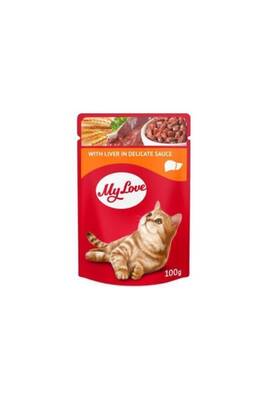 My Love Sos İçinde Ciğerli Pouch Kedi Maması 100 Gr My Love Sos İçinde Ciğerli Pouch Kedi Maması 100 Gr