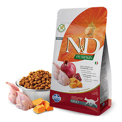 ND Balkabaklı Bıldırcın ve Narlı Yetişkin Kedi Maması 1.5 Kg ND Balkabaklı Bıldırcın ve Narlı Yetişkin Kedi Maması 1.5 Kg