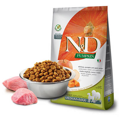 ND Balkabaklı Domuzlu Orta ve Büyük Irk Yetişkin Köpek Maması 2.5 kg ND Balkabaklı Domuzlu Orta ve Büyük Irk Yetişkin Köpek Maması 2.5 kg