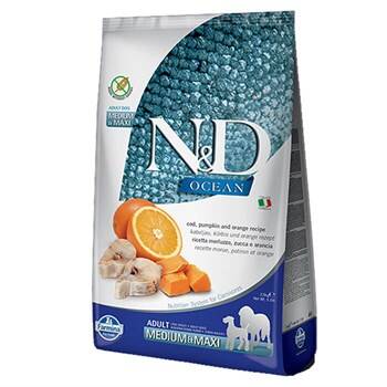 ND Ocean Balıklı ve Balkabaklı Orta ve Büyük Irk Köpek Maması 12 Kg ND Ocean Balıklı ve Balkabaklı Orta ve Büyük Irk Köpek Maması 12 Kg