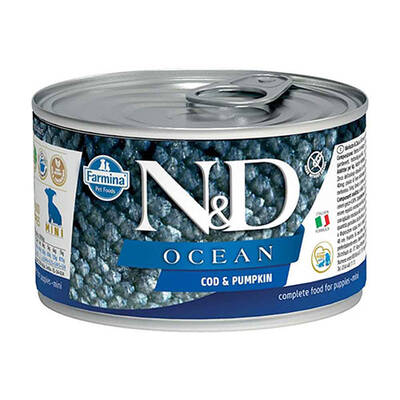 ND Ocean Balkabaklı ve Morina Balıklı Yavru Köpek Konservesi 140 Gr ND Ocean Balkabaklı ve Morina Balıklı Yavru Köpek Konservesi 140 Gr