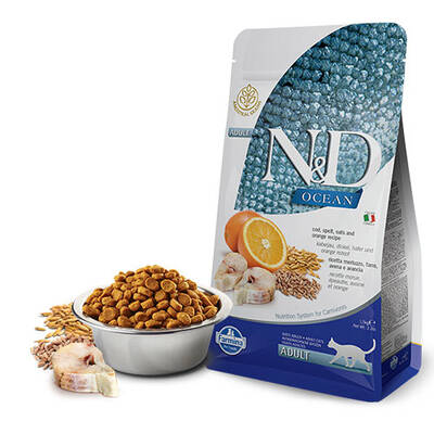 ND Ocean Düşük Tahıllı Morina Balıklı Yetişkin Kedi Maması 5 Kg ND Ocean Düşük Tahıllı Morina Balıklı Yetişkin Kedi Maması 5 Kg