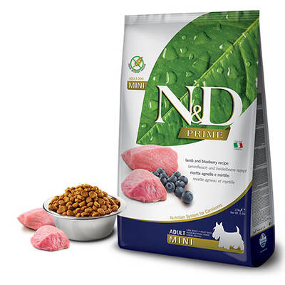 N&D Prime Kuzu Etli ve Yaban Mersinli Küçük Irk Tahılsız Yetişkin Köpek Maması 2,5 Kg N&D Prime Kuzu Etli ve Yaban Mersinli Küçük Irk Tahılsız Yetişkin Köpek Maması 2,5 Kg