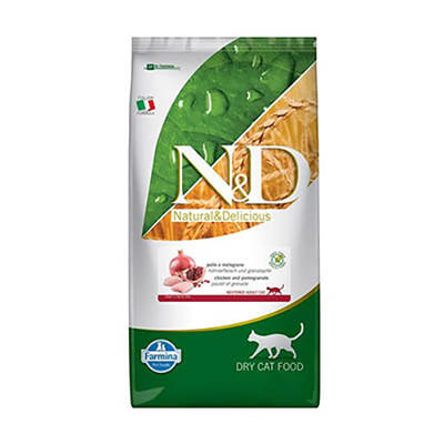 ND Prime Tavuk ve Narlı Kısırlaştırılmış Tahılsız Kedi Maması 10 Kg ND Prime Tavuk ve Narlı Kısırlaştırılmış Tahılsız Kedi Maması 10 Kg