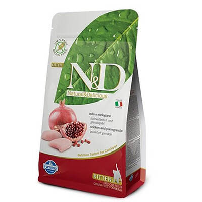 N&D Prime Tavuklu ve Narlı Tahılsız Yavru Kedi Maması 1,5 Kg N&D Prime Tavuklu ve Narlı Tahılsız Yavru Kedi Maması 1,5 Kg