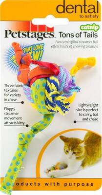 Petstages Tons Of Tails Kumaş Top Kedi Oyuncağı Petstages Tons Of Tails Kumaş Top Kedi Oyuncağı