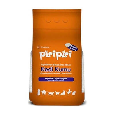 Pisi Pisi Sabunlu Topaklanan Bentonit Kedi Kumu İnce 5 Kg Pisi Pisi Sabunlu Topaklanan Bentonit Kedi Kumu İnce 5 Kg