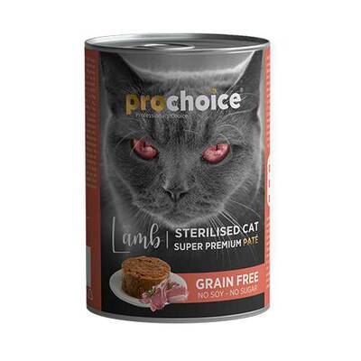 Pro Choice Sterilised Kuzulu Kısırlaştırılmış Kedi Konservesi 400 Gr Pro Choice Sterilised Kuzulu Kısırlaştırılmış Kedi Konservesi 400 Gr