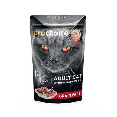 Prochoice Tahılsız Kuzu ve Ciğerli Yetişkin Kedi Konservesi 85 Gr Prochoice Tahılsız Kuzu ve Ciğerli Yetişkin Kedi Konservesi 85 Gr