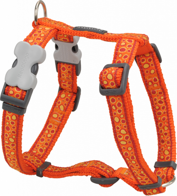 Red Dingo Bedrock Desenli Turuncu Göğüs Tasması 12mm Red Dingo Bedrock Desenli Turuncu Göğüs Tasması 12mm