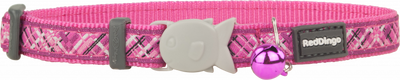 Reddingo Flanno Desenli Pembe Kedi Boyun Tasması 12mm 20-32 cm Reddingo Flanno Desenli Pembe Kedi Boyun Tasması 12mm 20-32 cm