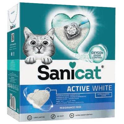 Sanicat Active White Ultra Topaklanan Kedi Kumu 10 Lt Sanicat Active White Ultra Topaklanan Kedi Kumu 10 Lt