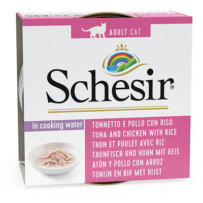 Schesir Ton Balıklı Tavuklu Ve Pirinçli Naturel Kedi Konservesi 85 Gr Schesir Ton Balıklı Tavuklu Ve Pirinçli Naturel Kedi Konservesi 85 Gr