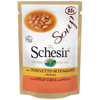 Schesir Yetişkin Kediler için Yabani Ton Balıklı v Balkabaklı Tamamlayıcı Mama 85 gr Schesir Yetişkin Kediler için Yabani Ton Balıklı v Balkabaklı Tamamlayıcı Mama 85 gr