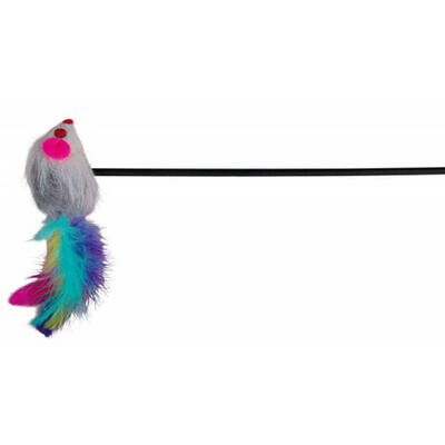 Trixie Kedi Oltası, Ucunda Peluş Fare 50cm Trixie Kedi Oltası, Ucunda Peluş Fare 50cm