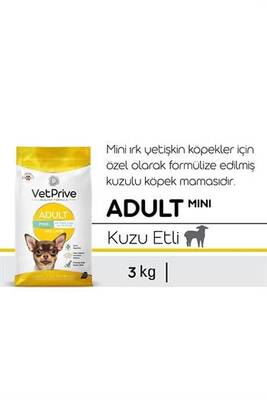 Vet Prive Kuzu Etli Mini & Küçük Irk Yetişkin Köpe Köpek Maması 3 Kg Vet Prive Kuzu Etli Mini & Küçük Irk Yetişkin Köpe Köpek Maması 3 Kg