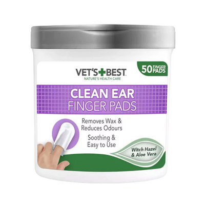 VET'S BEST Kedi ve Köpekler için Fındık ve Aloe Vea Özlü Kulak Temizleme Pedi (50'li) VET'S BEST Kedi ve Köpekler için Fındık ve Aloe Vea Özlü Kulak Temizleme Pedi (50'li)