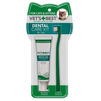 VET'S BEST Kediler için Ağız ve Diş Bakım Seti 16,5cm45gr VET'S BEST Kediler için Ağız ve Diş Bakım Seti 16,5cm45gr