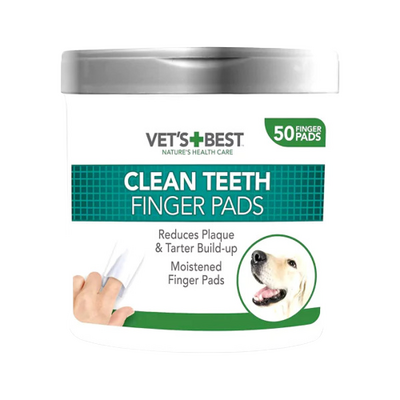 VET'S BEST Köpekler için Diş Temizleme Parmak Pedi (50'li) VET'S BEST Köpekler için Diş Temizleme Parmak Pedi (50'li)