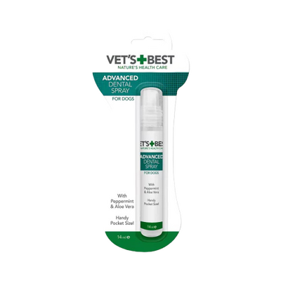 VET'S BEST Naneli ve Aloe Veralı Köpek Ağız ve Diş Bakım Spreyi 14ml (Cep Boy) VET'S BEST Naneli ve Aloe Veralı Köpek Ağız ve Diş Bakım Spreyi 14ml (Cep Boy)