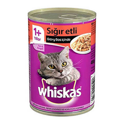 Whiskas Biftekli Yetişkin Kedi Konservesi 400 Gr Whiskas Biftekli Yetişkin Kedi Konservesi 400 Gr