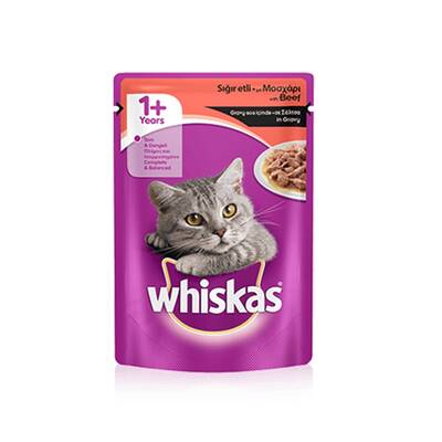 Whiskas Pouch Biftekli Yetişkin Kedi Konservesi 100 Gr Whiskas Pouch Biftekli Yetişkin Kedi Konservesi 100 Gr