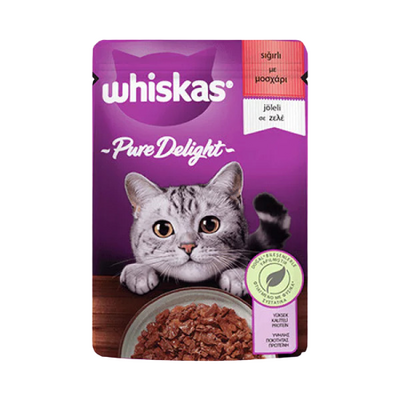 Whiskas Pouch Pure Delight Jöle İçinde Sığır Etli Yetişkin Kedi Konservesi 85 Gr Whiskas Pouch Pure Delight Jöle İçinde Sığır Etli Yetişkin Kedi Konservesi 85 Gr